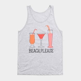 Beach Fruit Drinks Tank Top